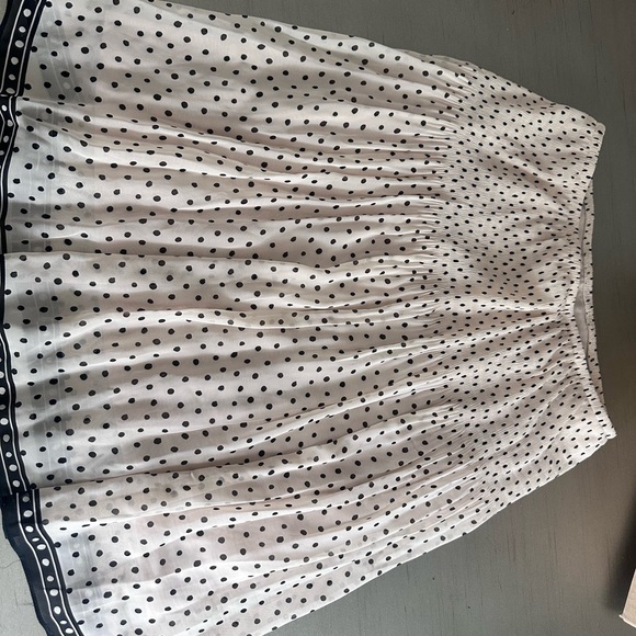 Max Studio SZ S Cream and Black fully lines skirt Nwt - Picture 7 of 7
